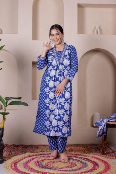INDIGO BREEZE KURTA SET